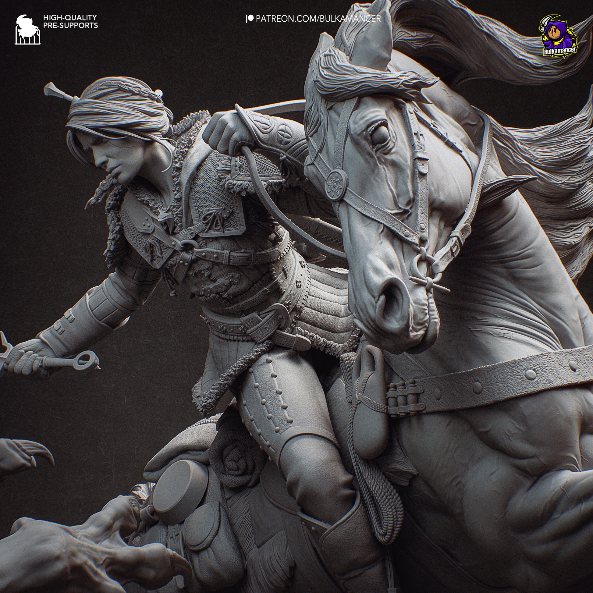 Hunt in the Wilds | Resin Garage Kit Figure Game Fan Art | Bulkamancer Sculpts
