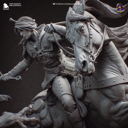 Hunt in the Wilds | Resin Garage Kit Figure Game Fan Art | Bulkamancer Sculpts
