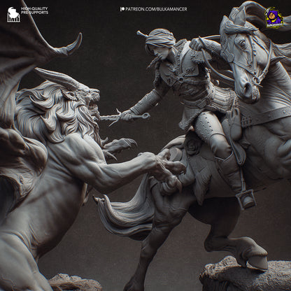 Hunt in the Wilds | Resin Garage Kit Figure Game Fan Art | Bulkamancer Sculpts