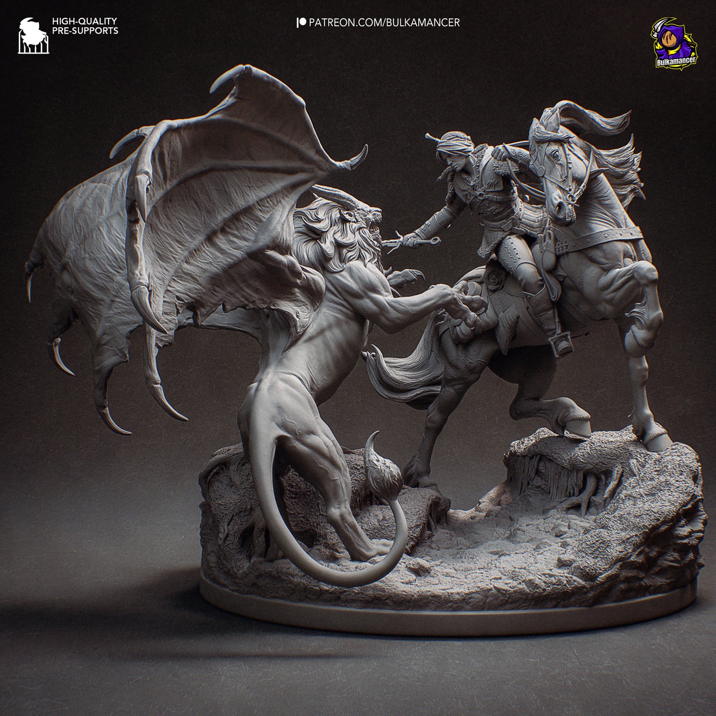 Hunt in the Wilds | Resin Garage Kit Figure Game Fan Art | Bulkamancer Sculpts