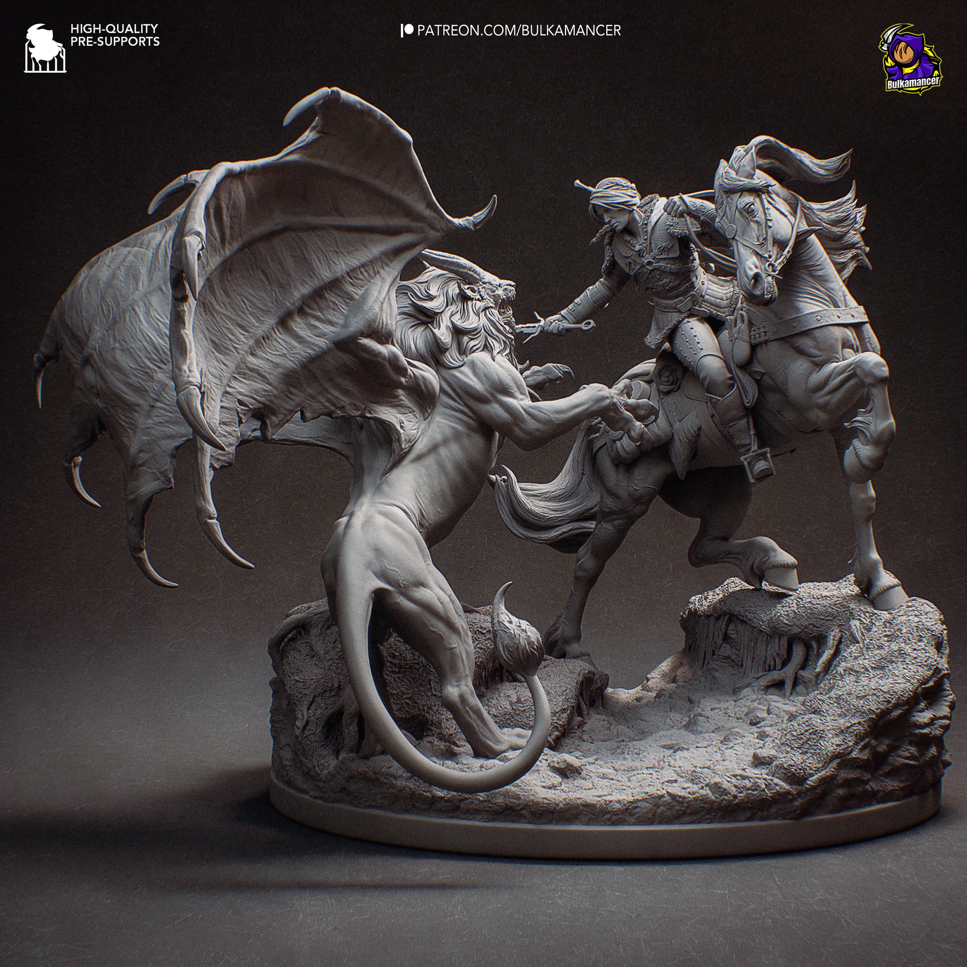 Hunt in the Wilds | Resin Garage Kit Figure Game Fan Art | Bulkamancer Sculpts