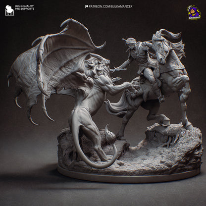 Hunt in the Wilds | Resin Garage Kit Figure Game Fan Art | Bulkamancer Sculpts