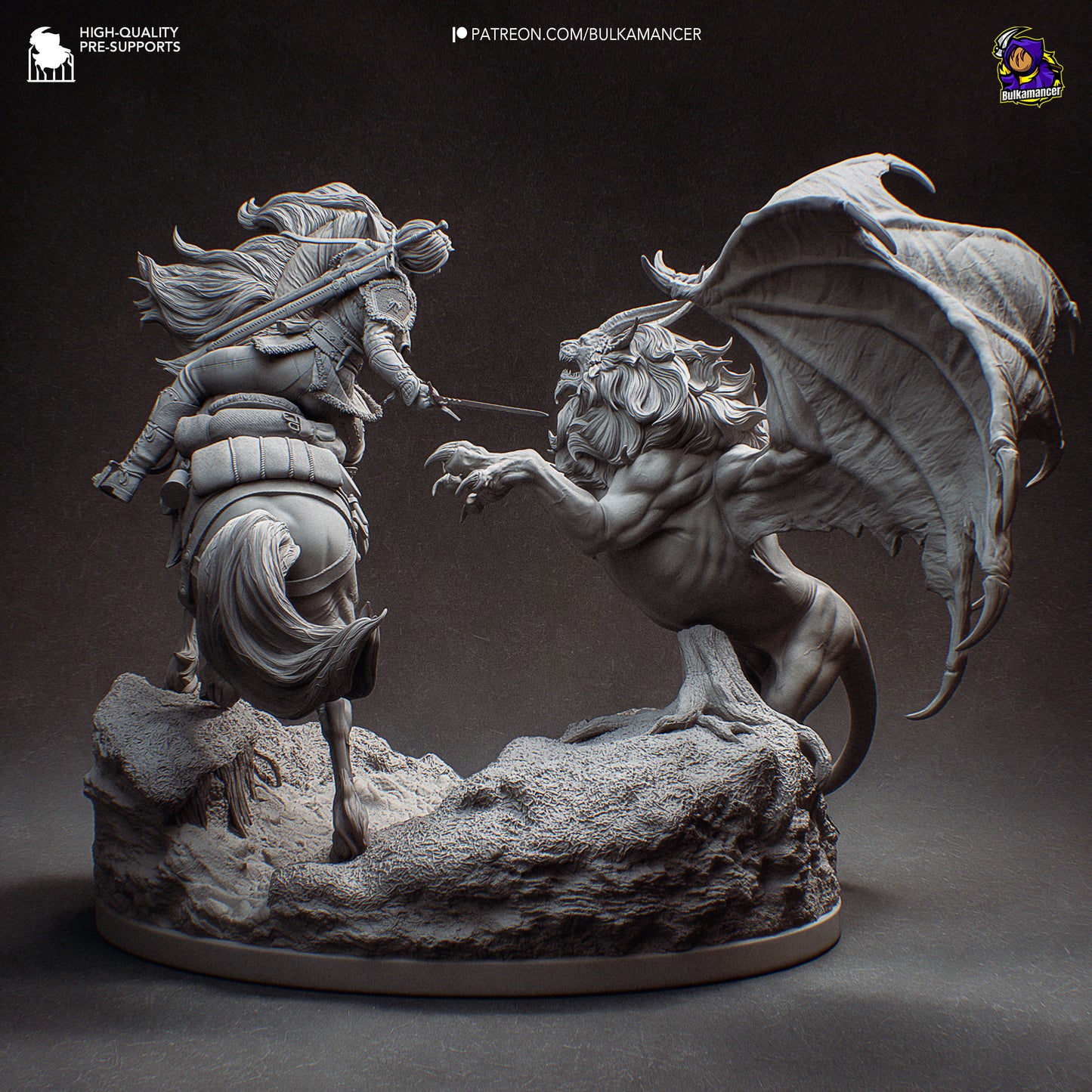 Hunt in the Wilds | Resin Garage Kit Figure Game Fan Art | Bulkamancer Sculpts