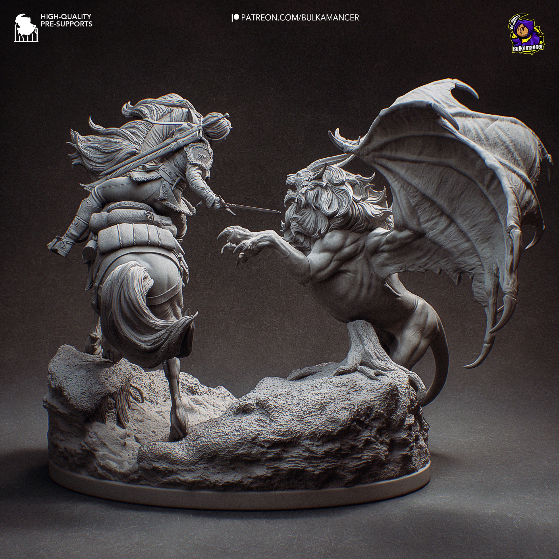 Hunt in the Wilds | Resin Garage Kit Figure Game Fan Art | Bulkamancer Sculpts