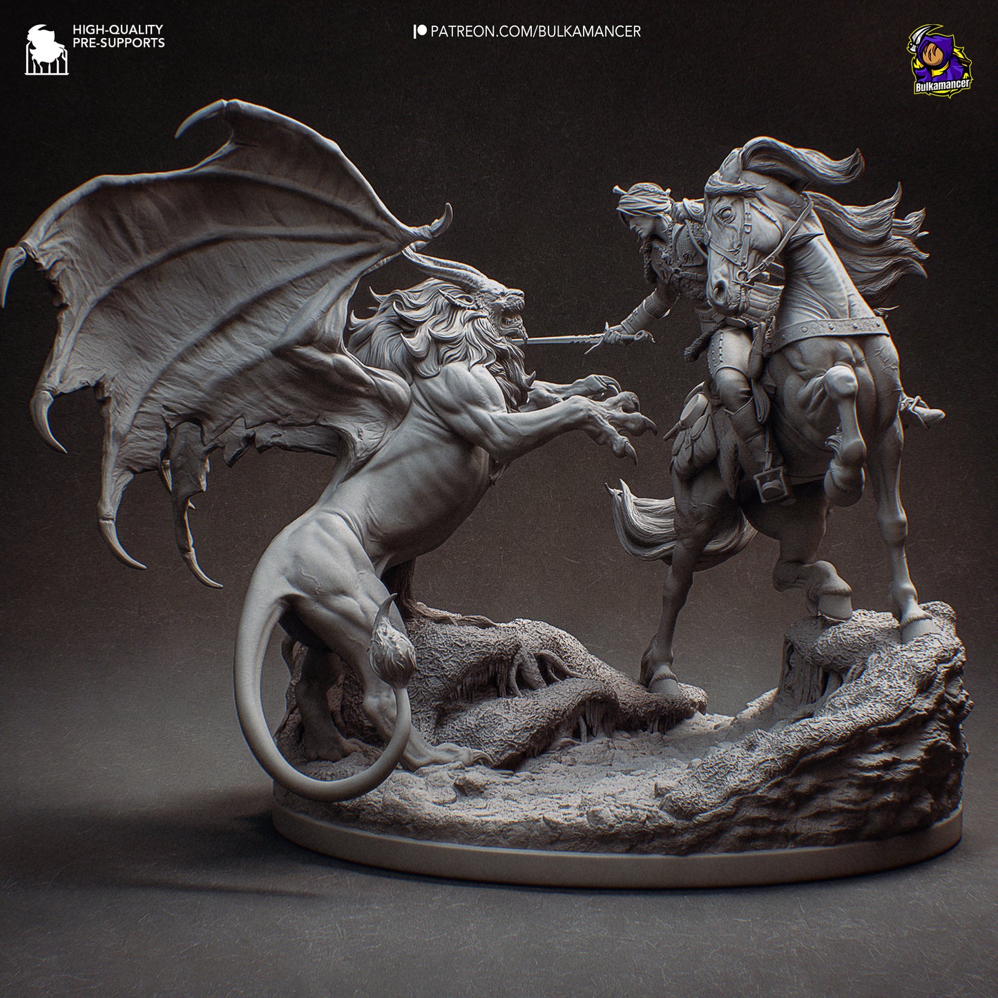 Hunt in the Wilds | Resin Garage Kit Figure Game Fan Art | Bulkamancer Sculpts