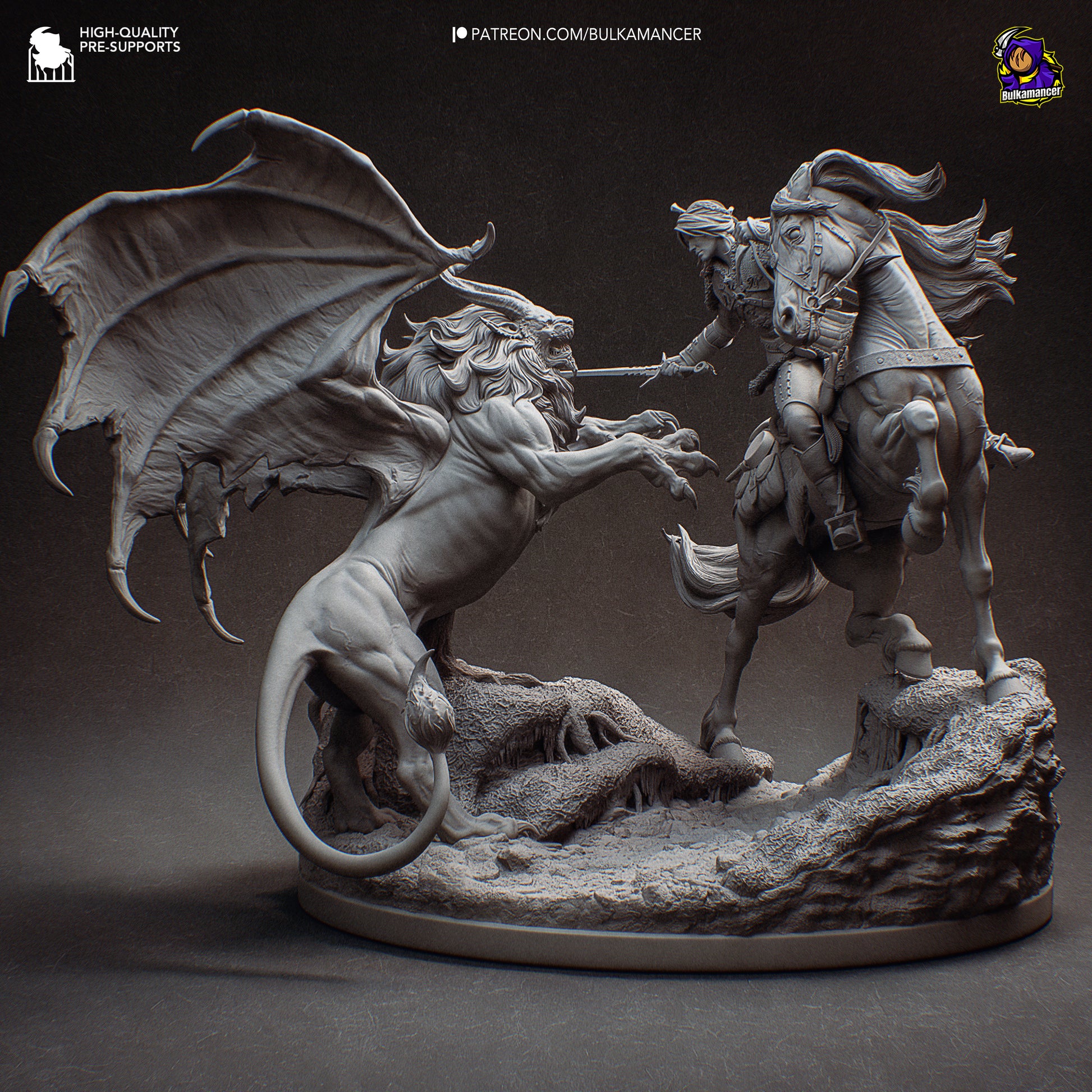 Hunt in the Wilds | Resin Garage Kit Figure Game Fan Art | Bulkamancer Sculpts