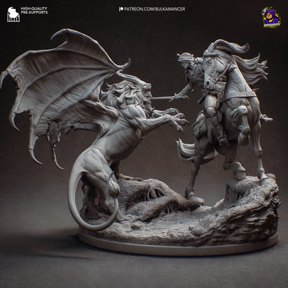 Hunt in the Wilds | Resin Garage Kit Figure Game Fan Art | Bulkamancer Sculpts