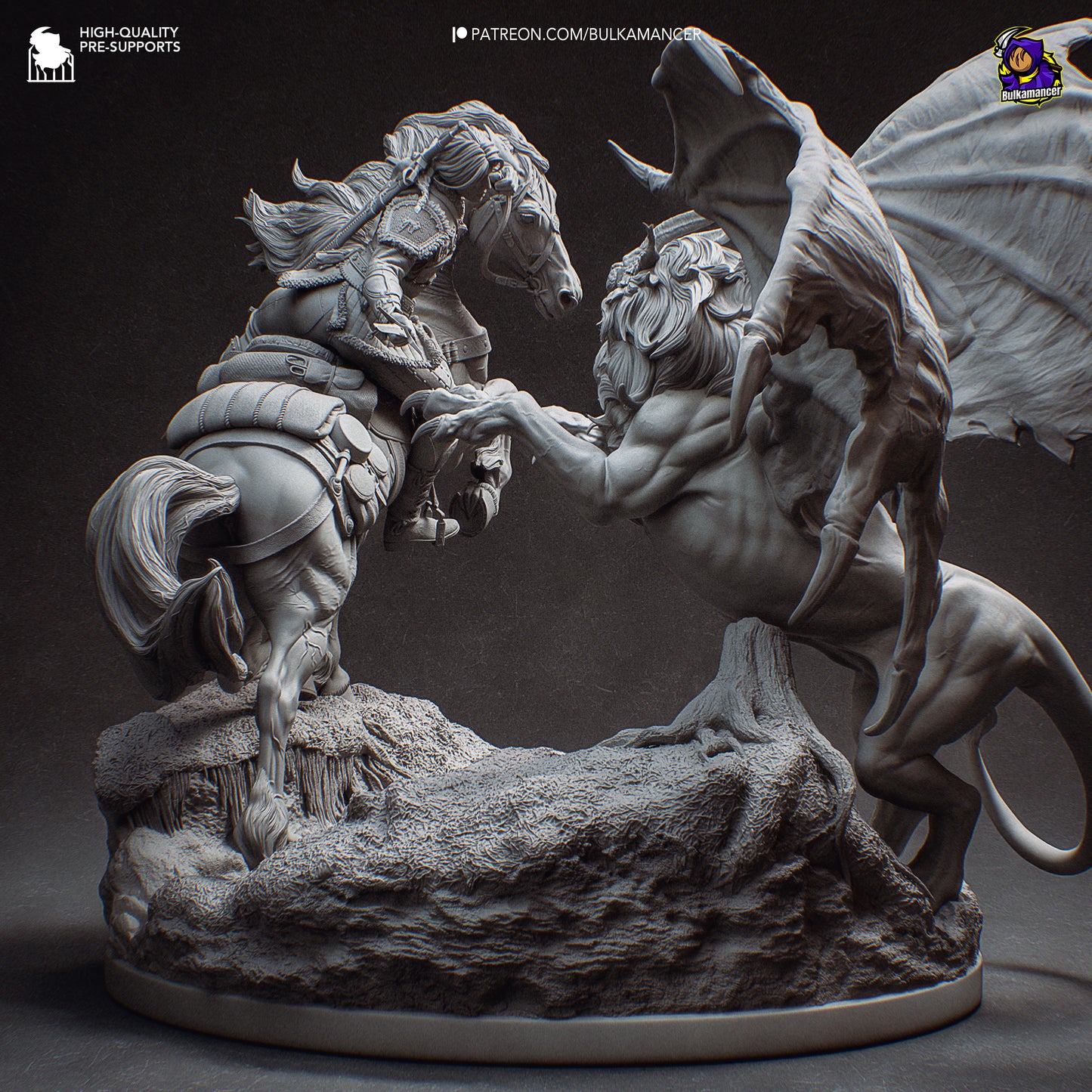 Hunt in the Wilds | Resin Garage Kit Figure Game Fan Art | Bulkamancer Sculpts
