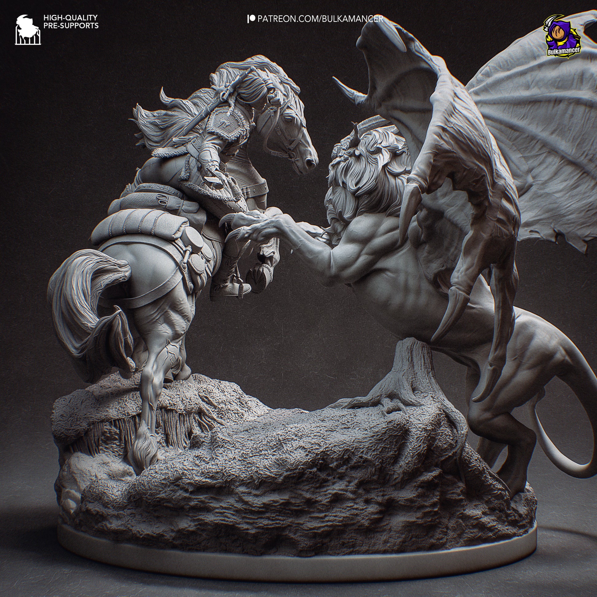 Hunt in the Wilds | Resin Garage Kit Figure Game Fan Art | Bulkamancer Sculpts