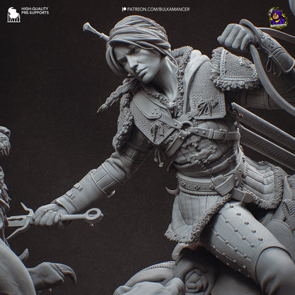 Hunt in the Wilds | Resin Garage Kit Figure Game Fan Art | Bulkamancer Sculpts