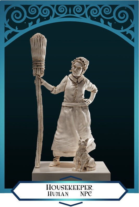 Housekeeper | D&D TTRPG Miniature | DnD Is A Woman | NO BASE