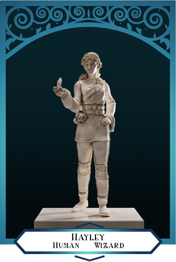 Human Wizard | D&D TTRPG Miniature | DnD Is A Woman | NO BASE