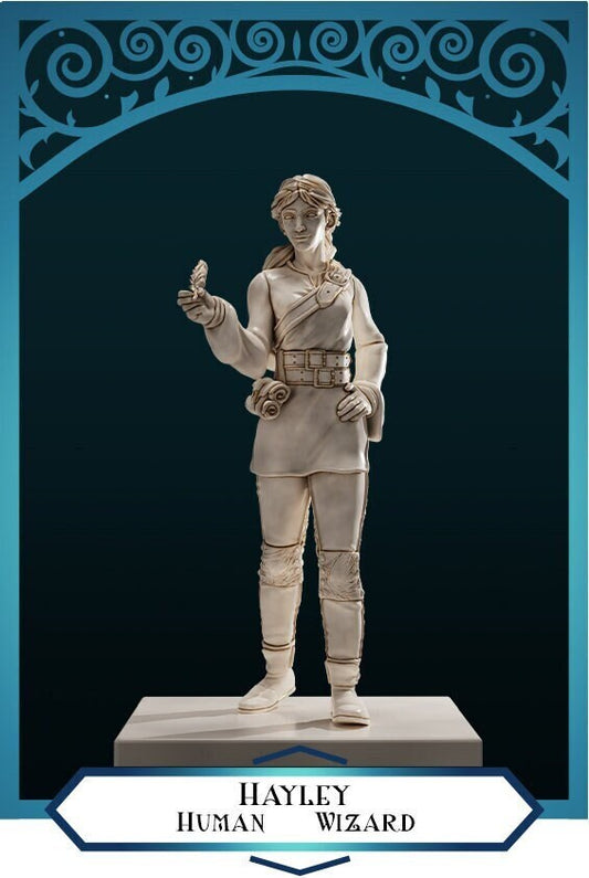 Human Wizard | D&D TTRPG Miniature | DnD Is A Woman | NO BASE