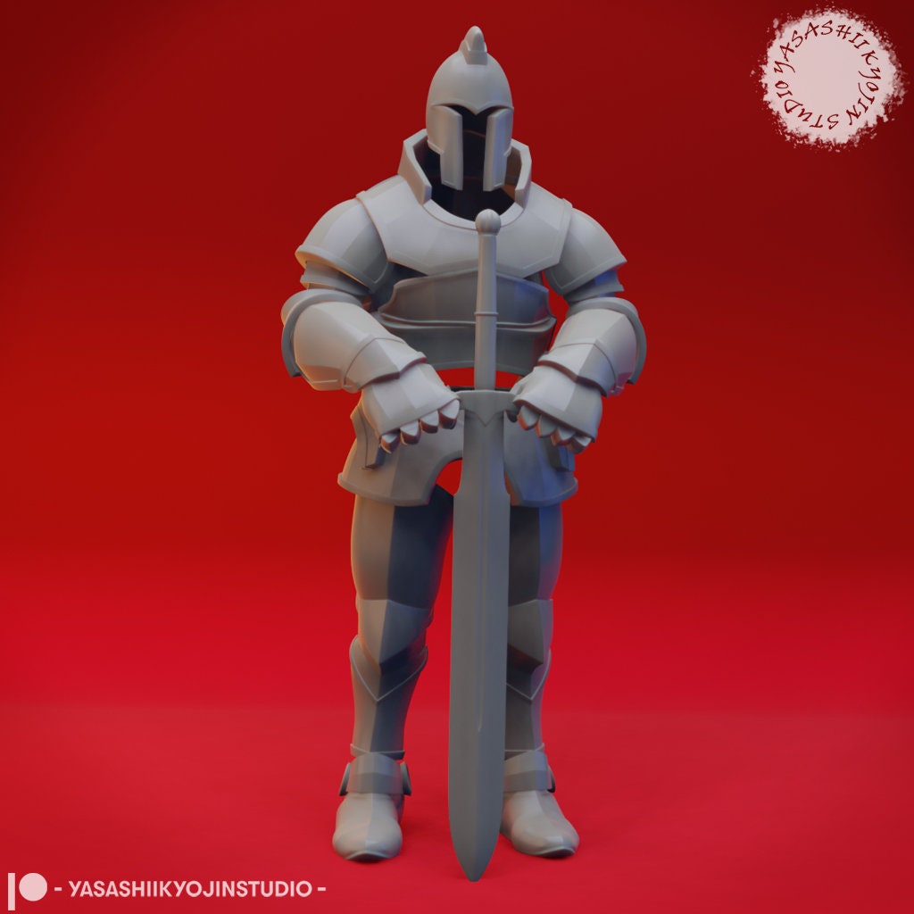 Animated Armor | TABLETOP SCALE | TTRPG Monster Miniature | Yasashii Kyojin Studio