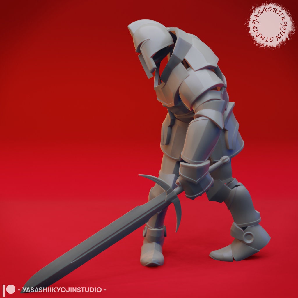 Animated Armor | TABLETOP SCALE | TTRPG Monster Miniature | Yasashii Kyojin Studio