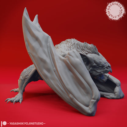 Dire Bats | TABLETOP SCALE | D&D TTRPG Monster Miniature | Yasashii Kyojin Studio