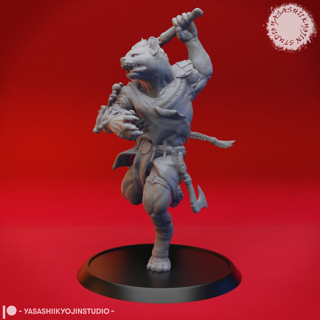 Gnoll | TABLETOP SCALE | TTRPG Monster Miniature | Yasashii Kyojin Studio