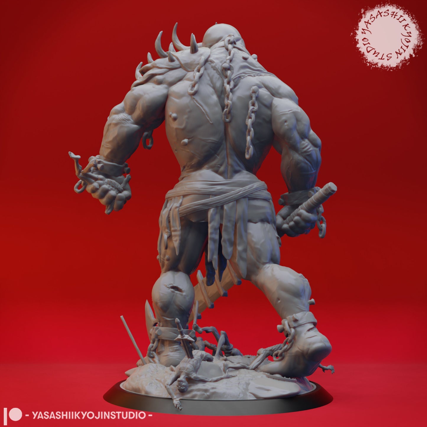 Grave Titan | TABLETOP SCALE | D&D TTRPG Monster Miniature | Yasashii Kyojin Studio