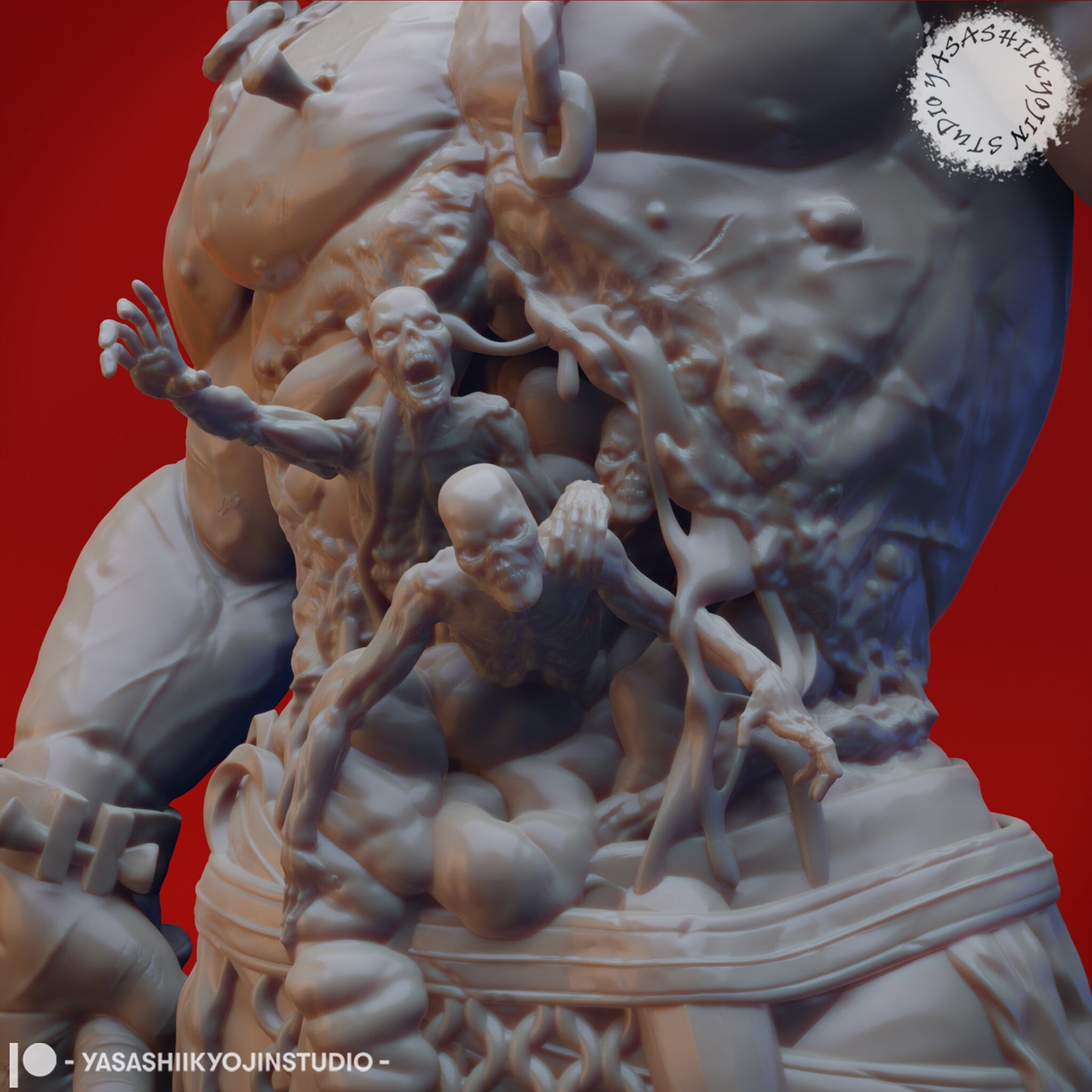 Grave Titan | TABLETOP SCALE | D&D TTRPG Monster Miniature | Yasashii Kyojin Studio