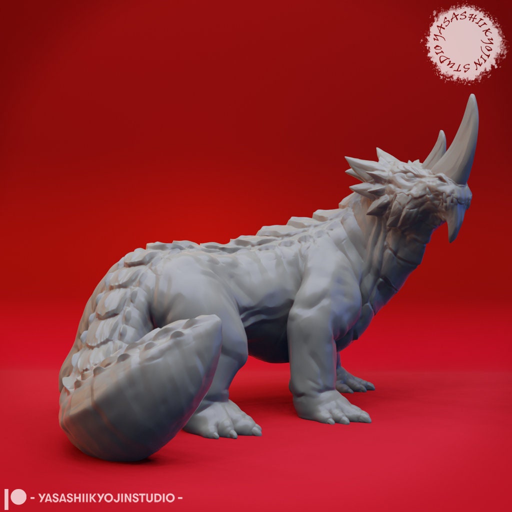 Guard Drake | TABLETOP SCALE | TTRPG Monster Miniature | Yasashii Kyojin Studio