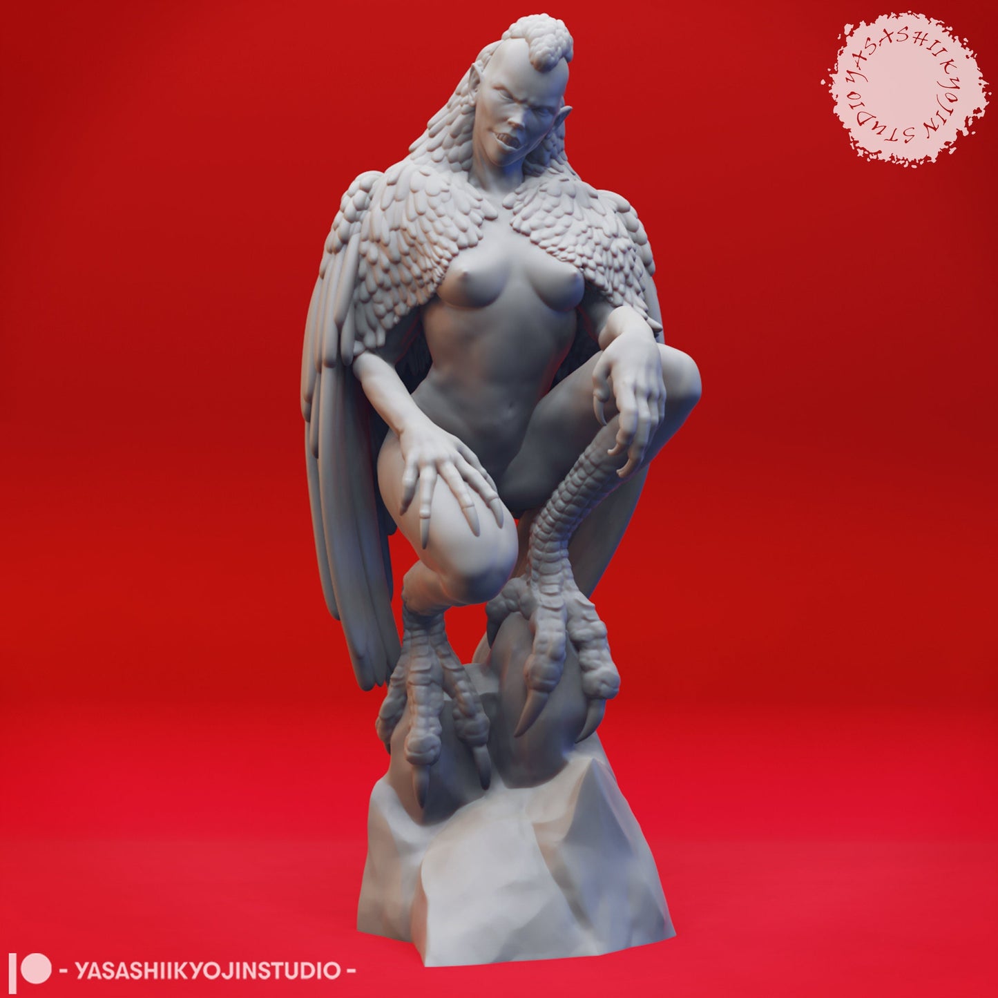 Harpy | TABLETOP SCALE | TTRPG Monster Miniature | Yasashii Kyojin Studio