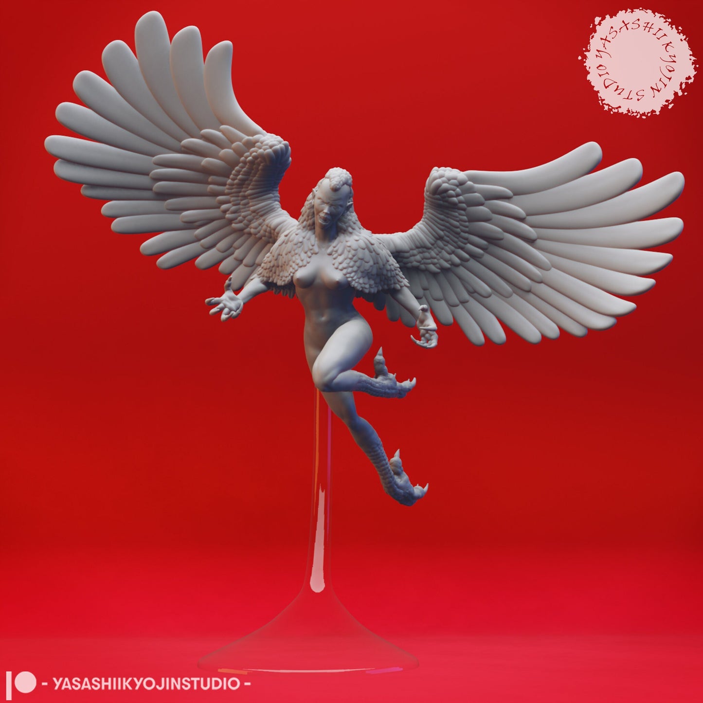 Harpy | TABLETOP SCALE | TTRPG Monster Miniature | Yasashii Kyojin Studio