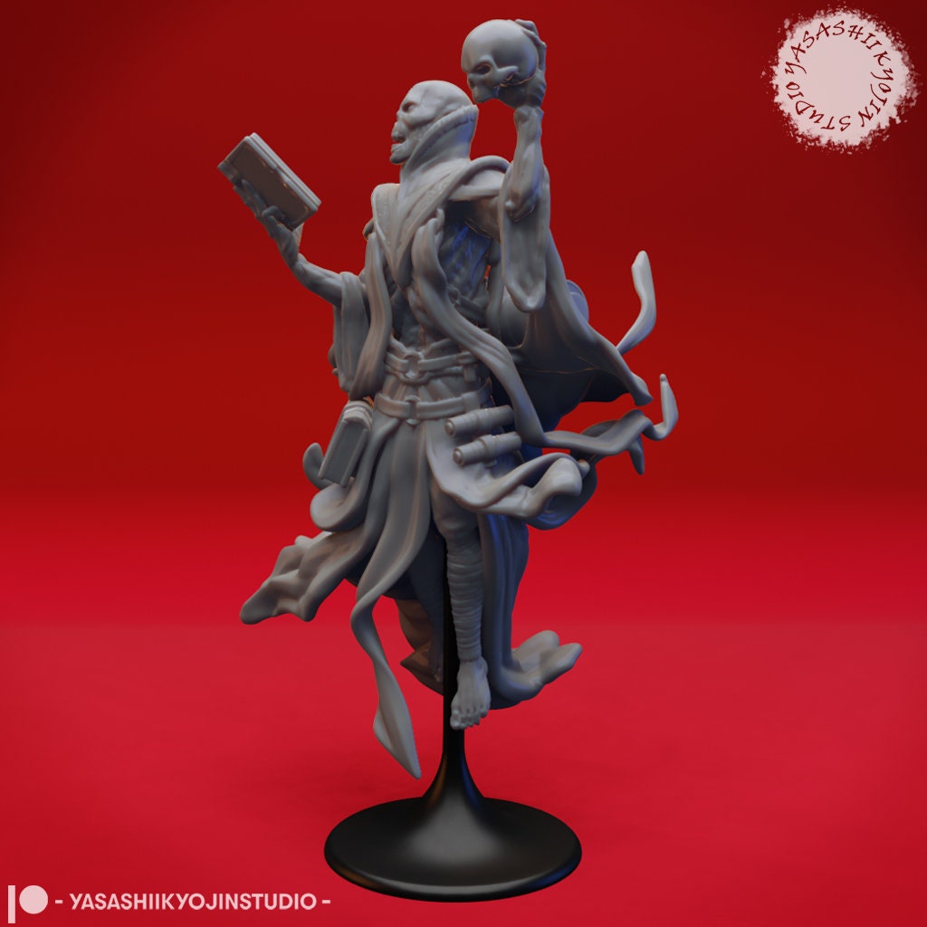 Lich | TABLETOP SCALE | TTRPG Monster Miniature | Yasashii Kyojin Studio