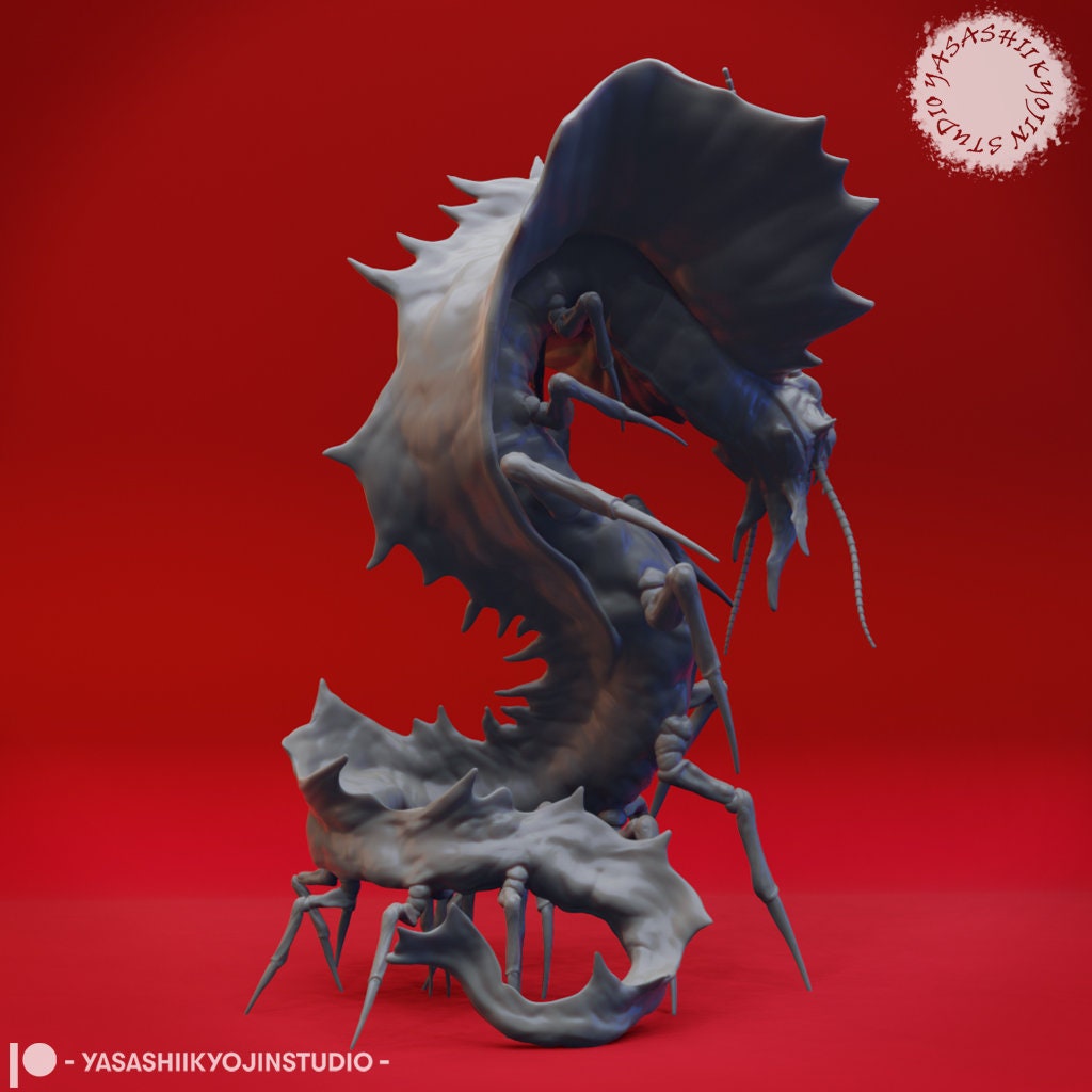 Remorhaz | TABLETOP SCALE | D&D TTRPG Monster Miniature | Yasashii Kyojin Studio