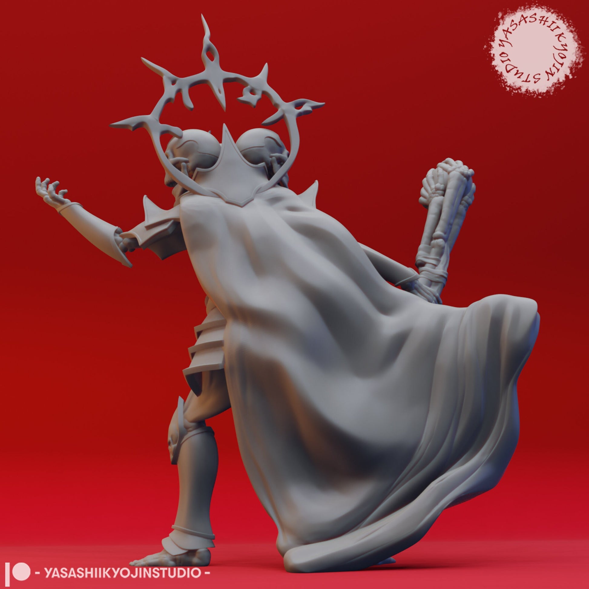 Skull Lord | TABLETOP SCALE | D&D TTRPG Monster Miniature | Yasashii Kyojin Studio