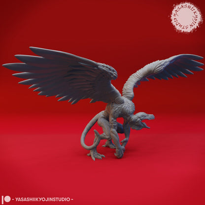 Vrock | TABLETOP SCALE | D&D TTRPG Monster Miniature | Yasashii Kyojin Studio