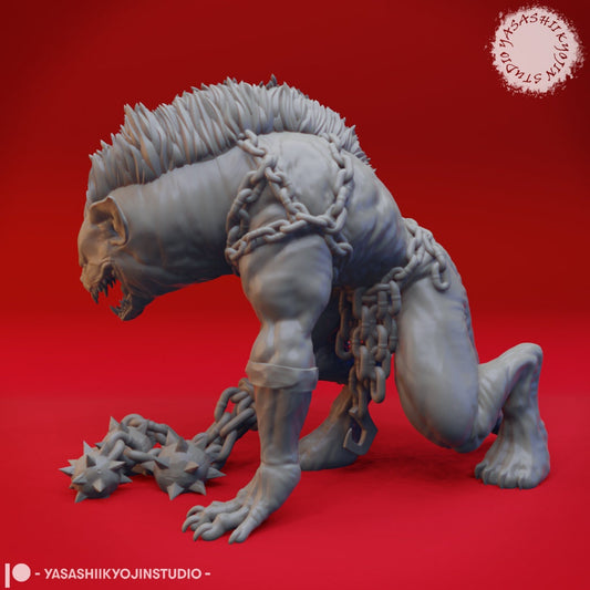Yeenoghu | TABLETOP SCALE | D&D TTRPG Monster Miniature | Yasashii Kyojin Studio