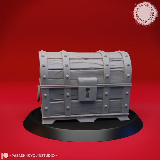 Treasure Chest Set | TTRPG Scatter Miniature | Yasashii Kyojin Studio