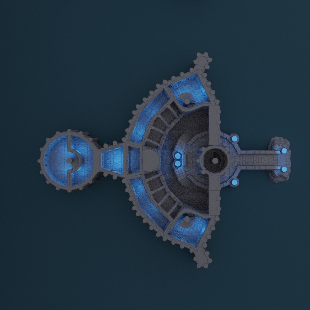 Wizard Academy | D&D TTRPG Playable 3D Printed Building Terrain Scenery | MiniatureLand