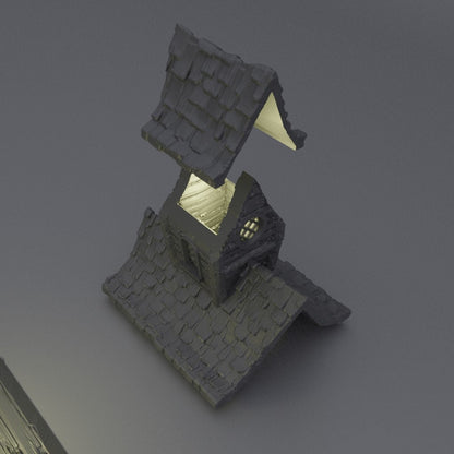 Witch Hut | D&D TTRPG Playable 3D Printed Building Terrain Scenery | MiniatureLand