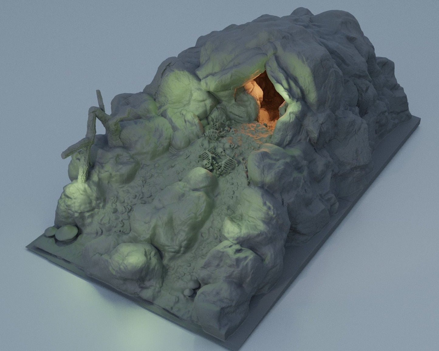 Troll Cave | D&D Playable 3D Printed Building | MiniatureLand
