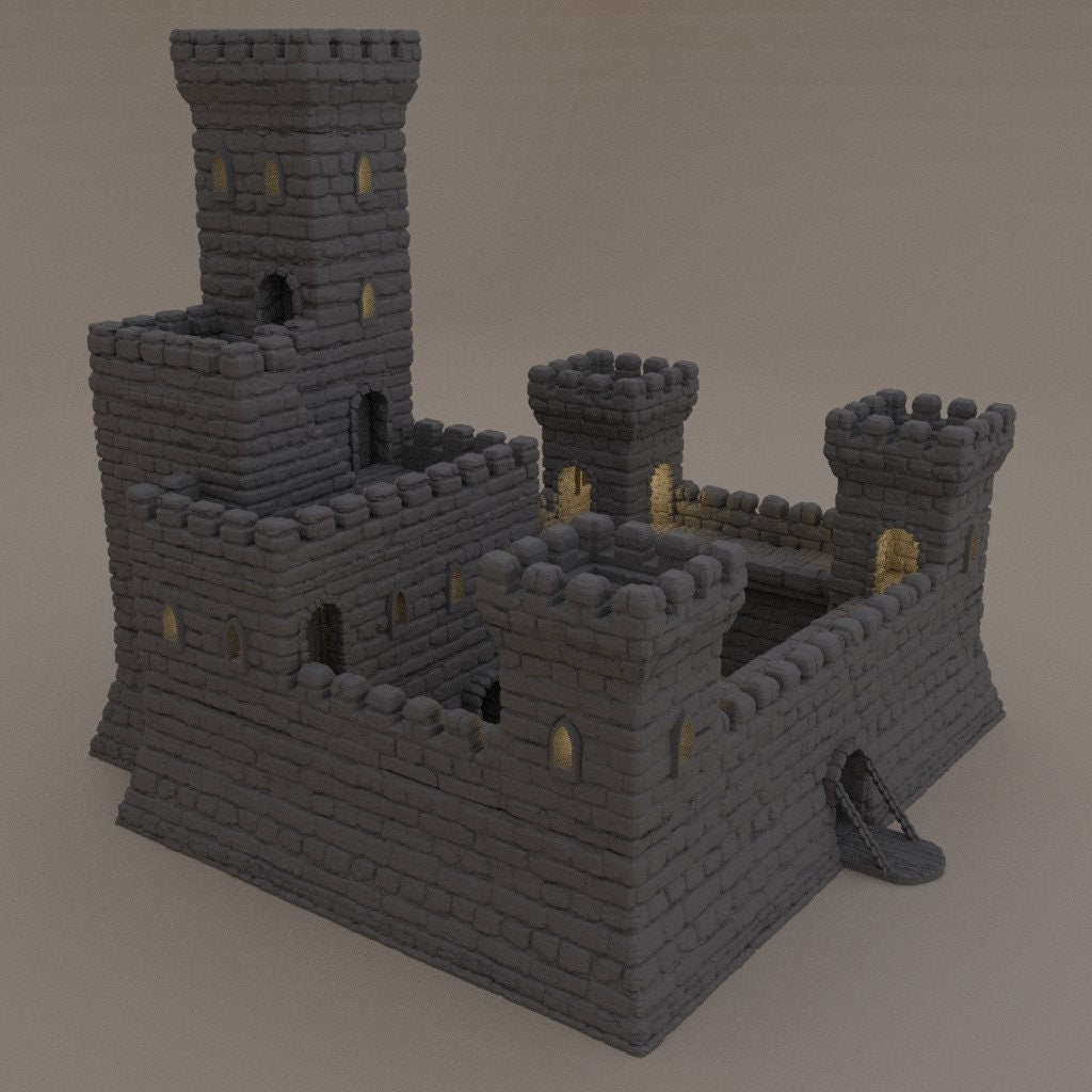 Small Fort | D&D TTRPG Playable 3D Printed Building Terrain Scenery | MiniatureLand