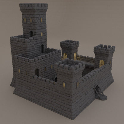Small Fort | D&D TTRPG Playable 3D Printed Building Terrain Scenery | MiniatureLand