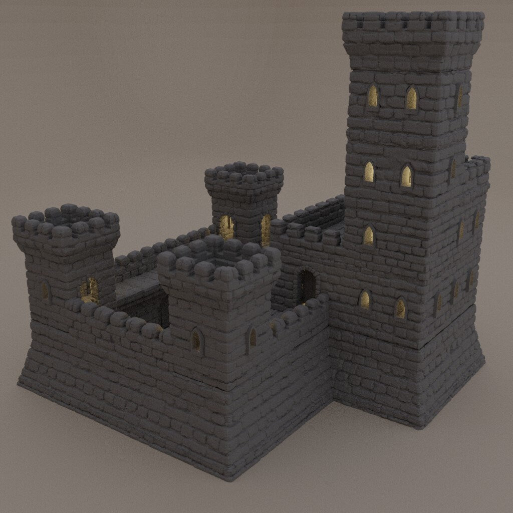 Small Fort | D&D TTRPG Playable 3D Printed Building Terrain Scenery | MiniatureLand