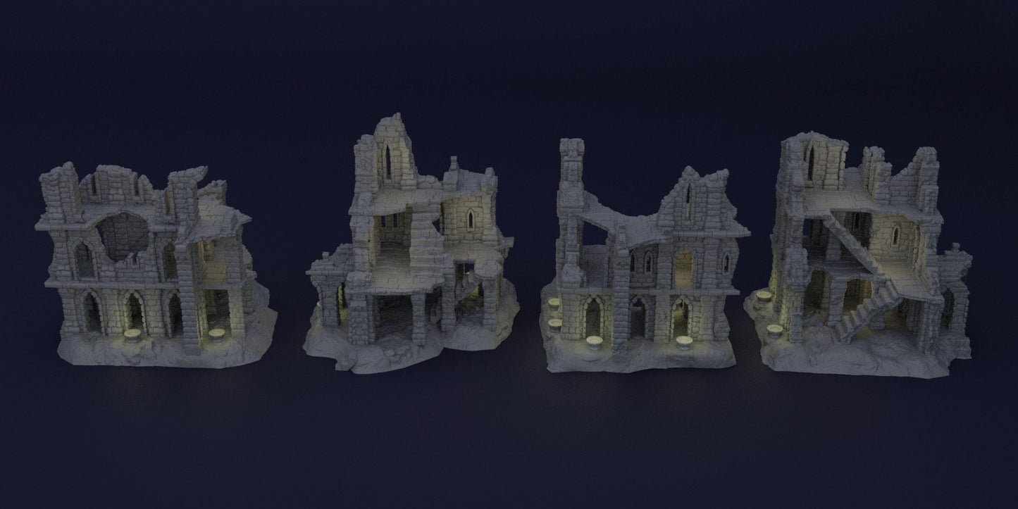 Old Ruins | D&D TTRPG Playable 3D Printed Building | MiniatureLand