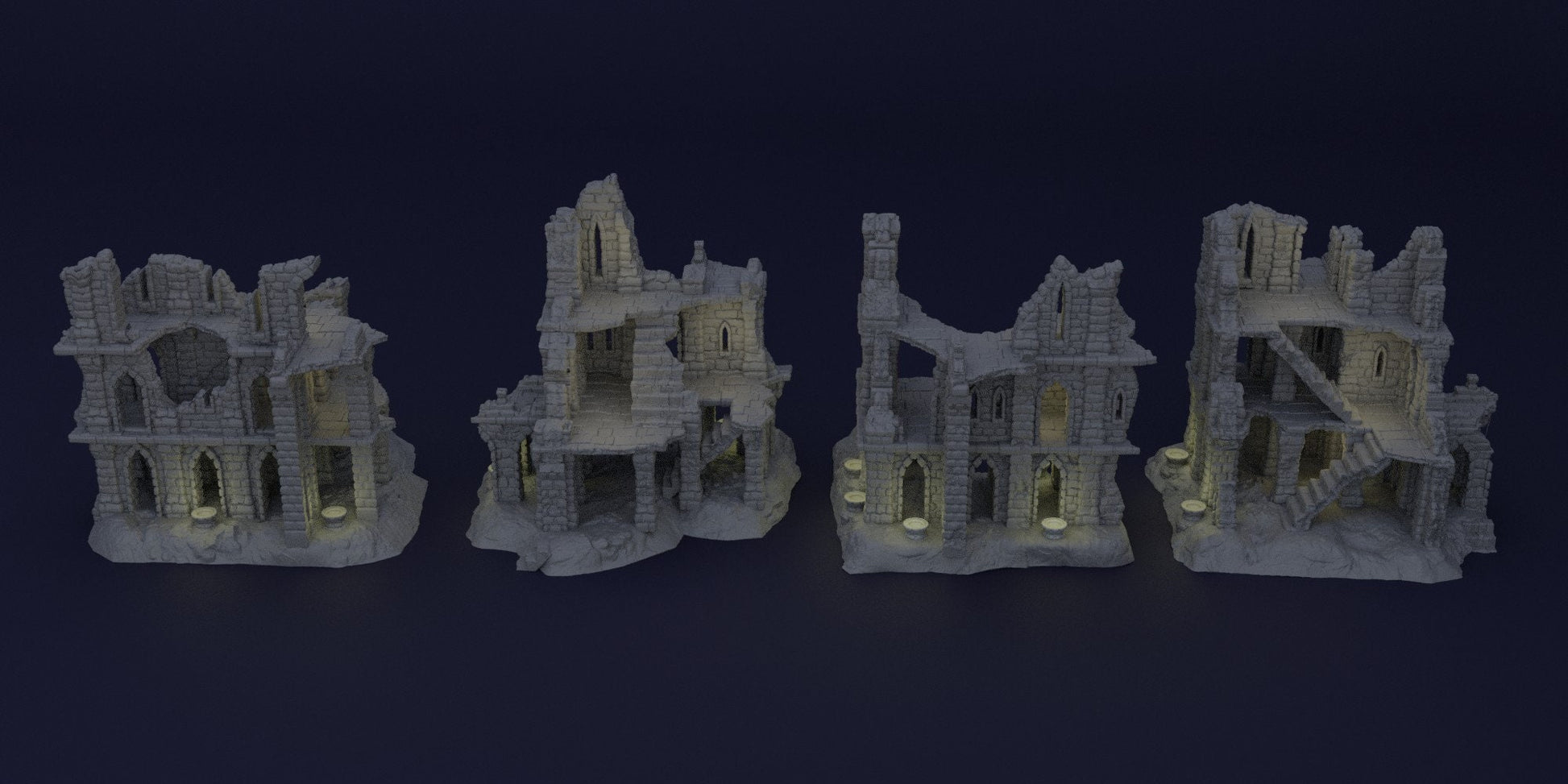 Old Ruins | D&D TTRPG Playable 3D Printed Building | MiniatureLand