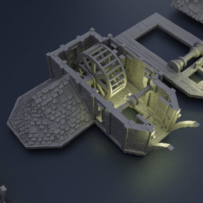 Medieval Seaside Warehouse | D&D TTRPG Playable 3D Printed Building Terrain Scenery | MiniatureLand