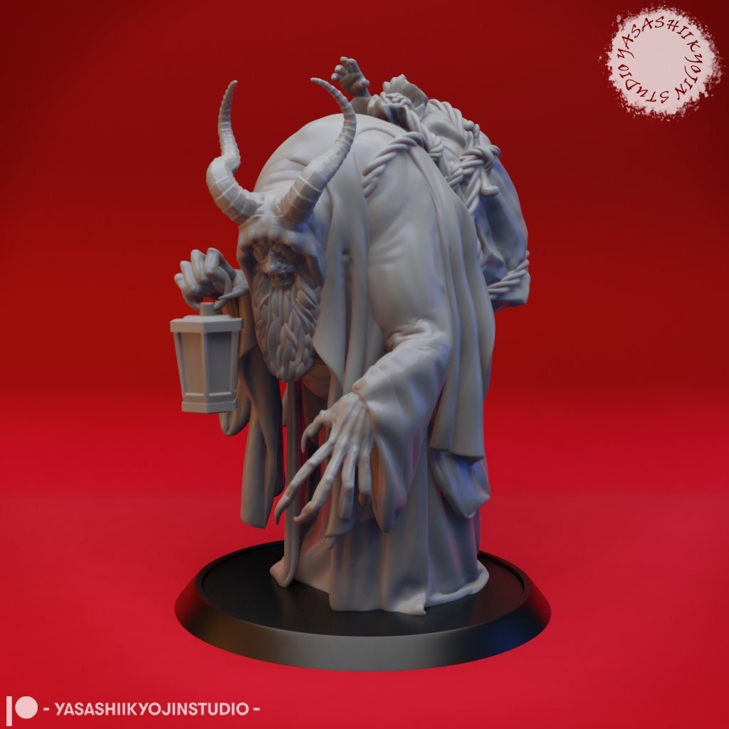 Krampus | TABLETOP SCALE | D&D TTRPG Christmas Miniature | Yasashii Kyojin Studio