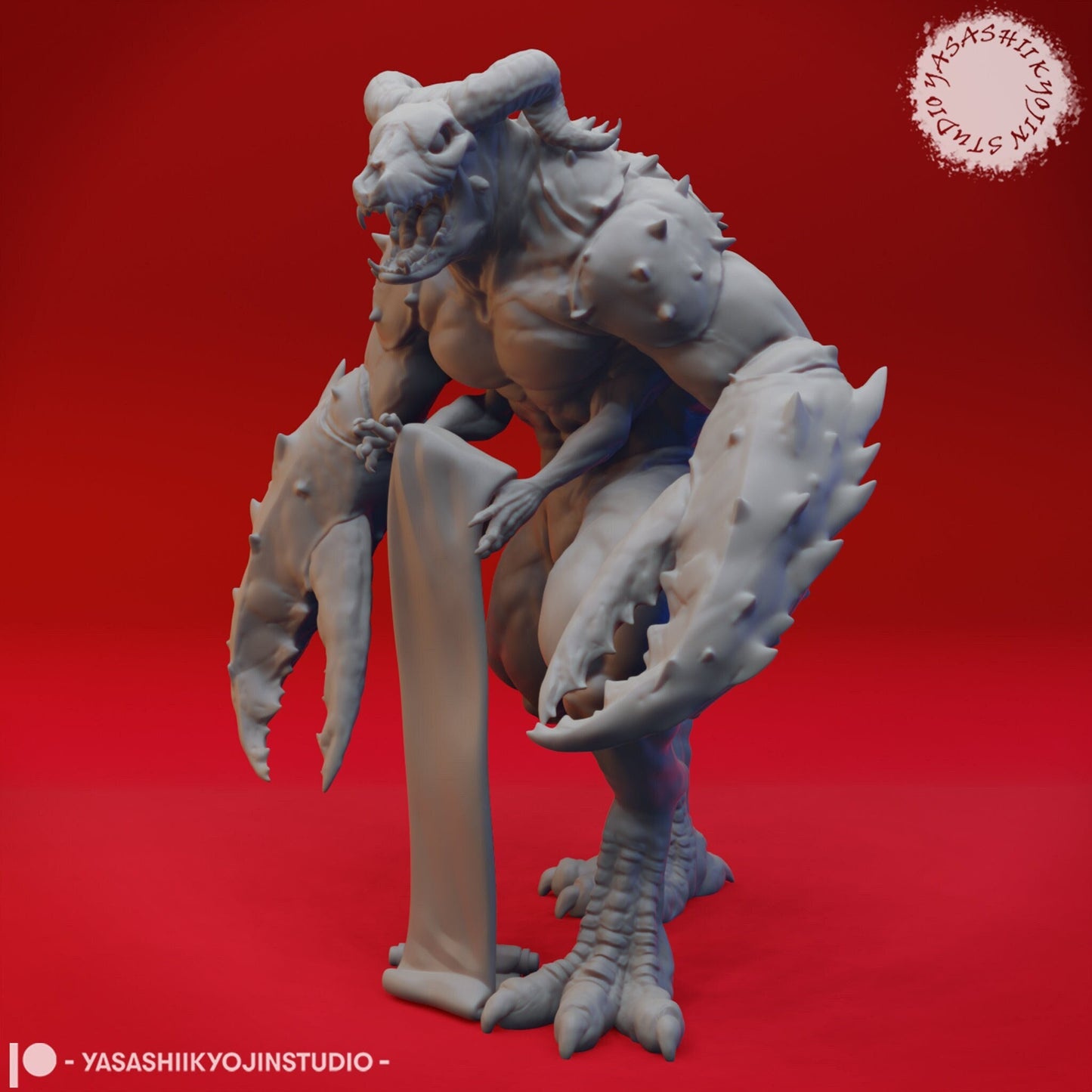 Glabrezu | Tabletop Scale | D&D TTRPG Monster Miniature | Yasashii Kyojin Studio