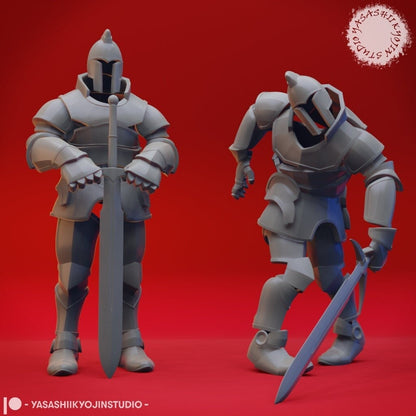 Animated Armor | TABLETOP SCALE | TTRPG Monster Miniature | Yasashii Kyojin Studio