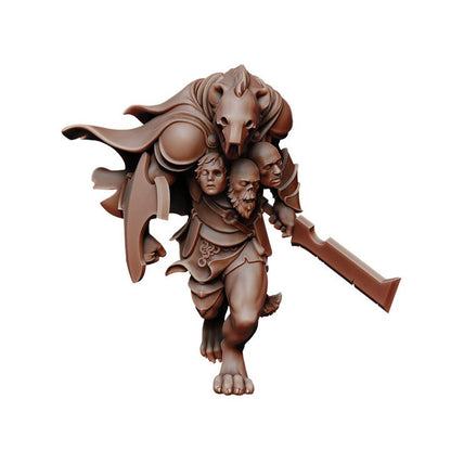 D&D Gnolls Collection miniature by Tattles Told 3D featuring a detailed gnoll monster figure for tabletop gaming.