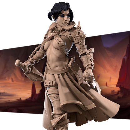Exxotic Lilith | Fighter Cursed Woman Pinup SFW NSFW Model Miniature | Bite the Bullet