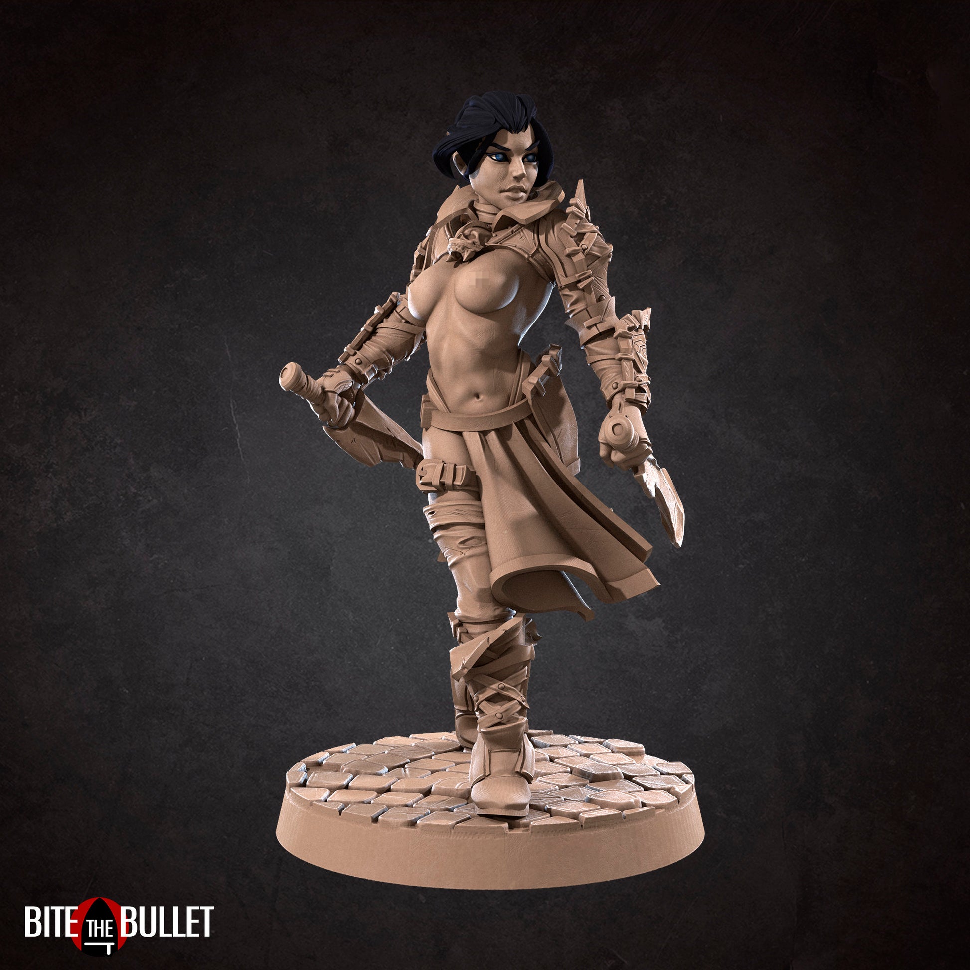 Exxotic Lilith | Fighter Cursed Woman Pinup SFW NSFW Model Miniature | Bite the Bullet