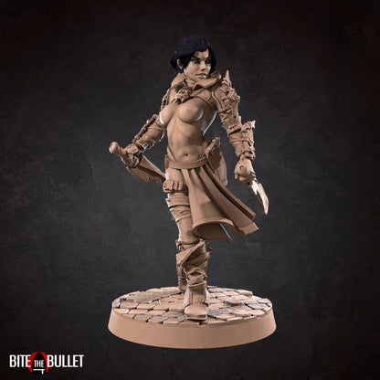 Exxotic Lilith | Fighter Cursed Woman Pinup SFW NSFW Model Miniature | Bite the Bullet