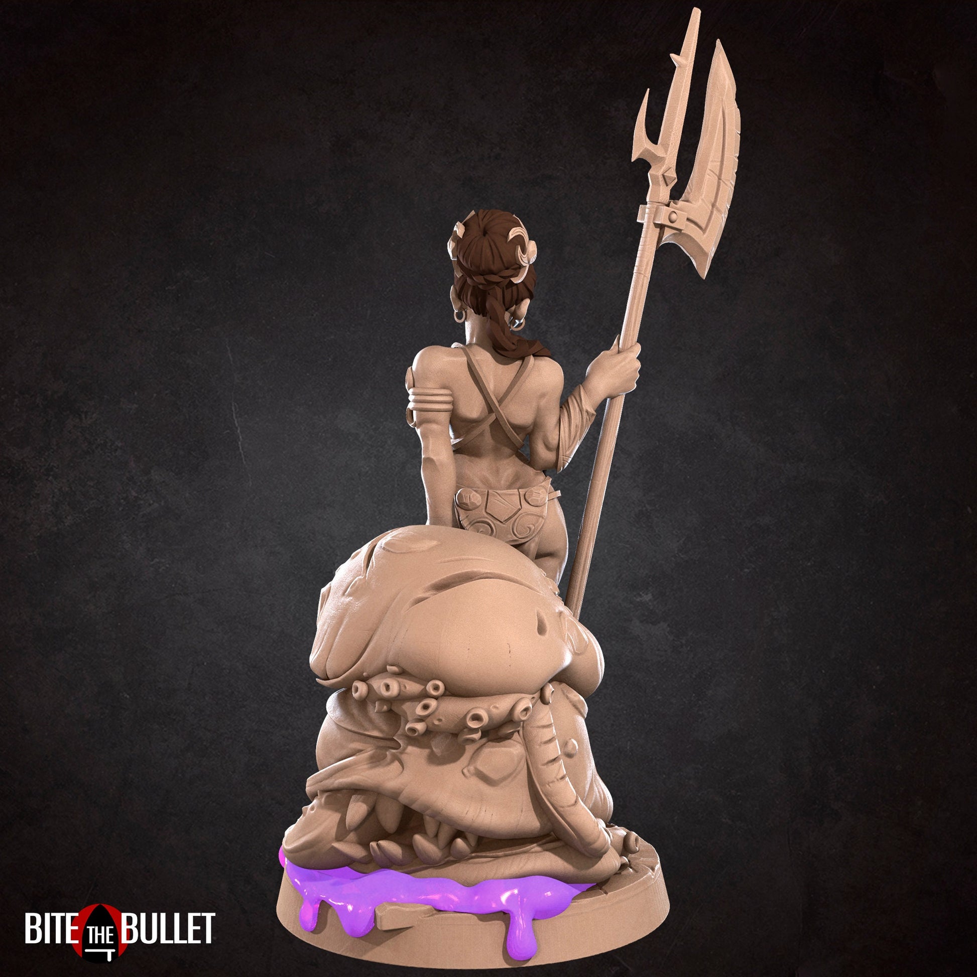 Exotic Lizzy | Dwarf Monster Hunter Pinup SFW NSFW Model Miniature | Bite the Bullet