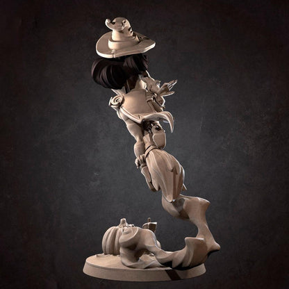 Exxotic Dorotea | Witch Halloween Pinup SFW NSFW Model Miniature | Bite the Bullet